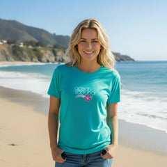 Ocean Laguna Aqua Iconic Logo tee shirt Laguna