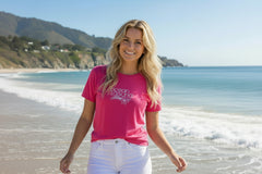 Ocean Laguna Logo Tee Pink