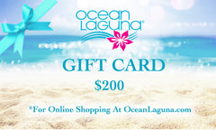A Gift Card from Ocean Laguna for shopping on Oceanlaguna website great gift idea