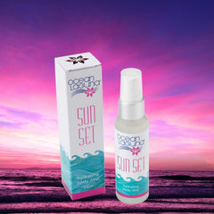 Ocean Laguna Sunset Mist with pink ocean sunset in Laguna Beach